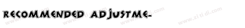 recommended adjustme字体转换
